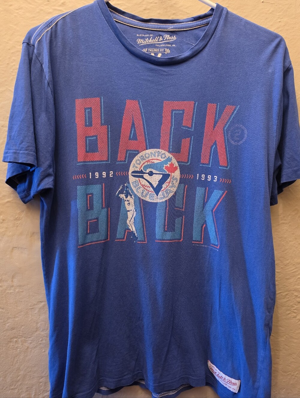 Mitchell & Ness Toronto Blue Jays Back to Back 1992 1993 Graphic Tee M